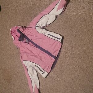 Columbia Pink Vertex Core Interchangeable 3-in-1 Coat Fleece Jacket SIZE M